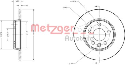 METZGER Bremsscheibe (6110063)