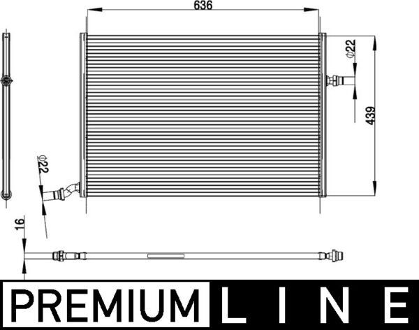 MAHLE Niedertemperaturkühler, Ladeluftkühler (CIR 26 000P) Thumbnail