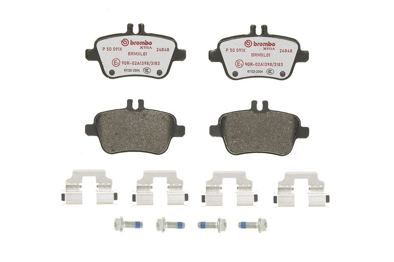 BREMBO Bremsbelagsatz, Scheibenbremse (P 50 091X)