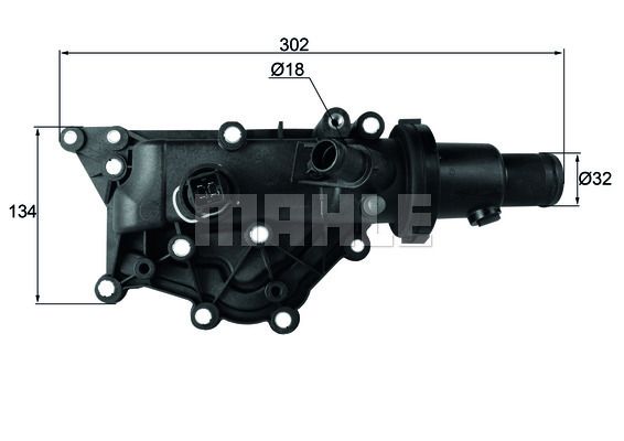 MAHLE Thermostat, Kühlmittel (TH 60 89) Thumbnail