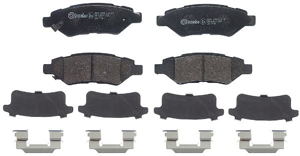 BREMBO Bremsbelagsatz, Scheibenbremse (P 09 014)