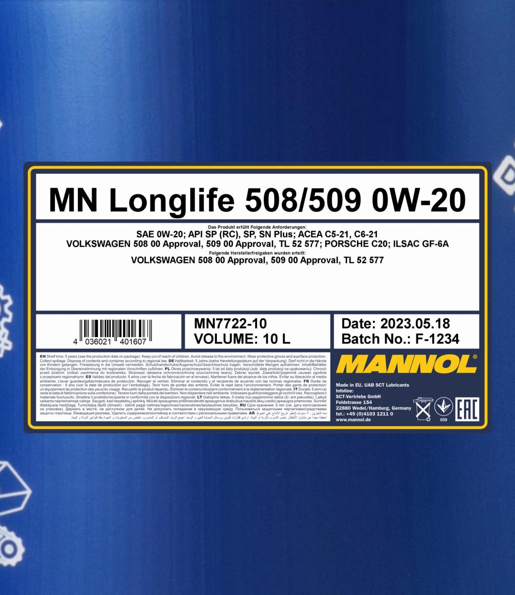 MN Longlife 508/509 0W-20
