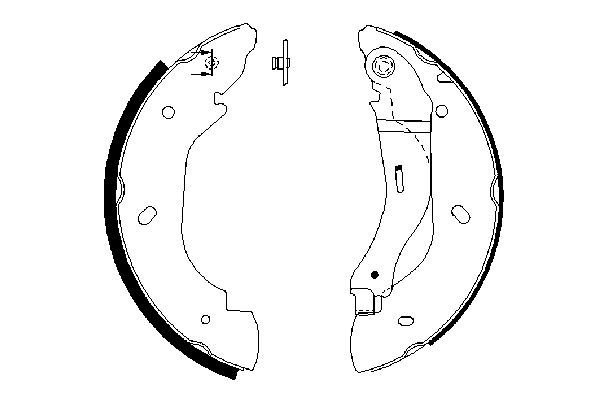 BOSCH Bremsbackensatz (0 986 487 660) BOSCH Bremsbackensatz (0 986 487 660)