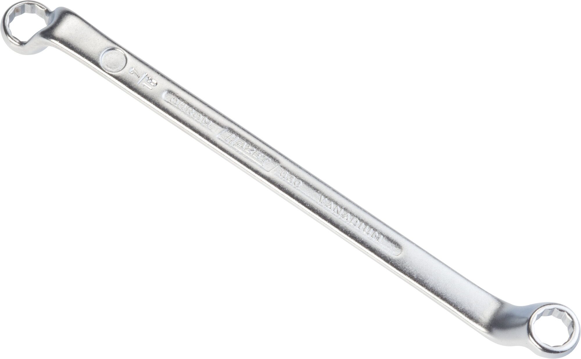 HAZET Doppel-Ringschlüssel 630A-3/8X7/16 ∙ Außen-Doppel-Sechskant Profil ∙ 3⁄8 x 7⁄16 ″