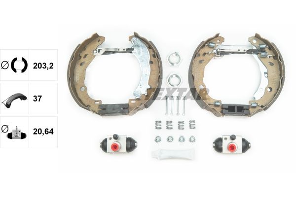 TEXTAR Bremsbackensatz (84061602)