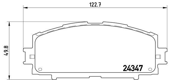 BREMBO Bremsbelagsatz, Scheibenbremse (P 83 086)