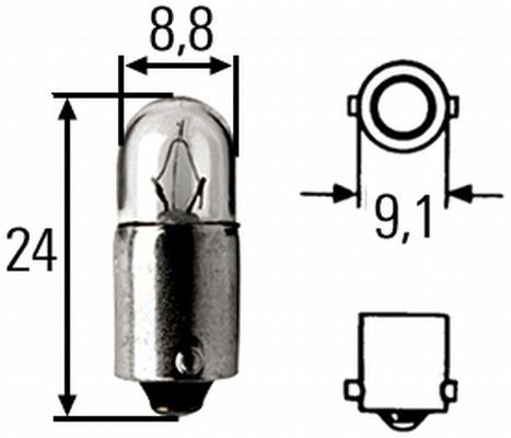 HELLA Glühlampe, Innenraumleuchte (8GP 002 068-241) 04082300192162 8GP 002 068-241