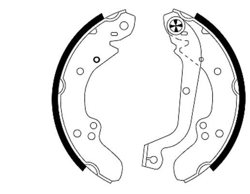 TEXTAR Bremsbackensatz (91030600)