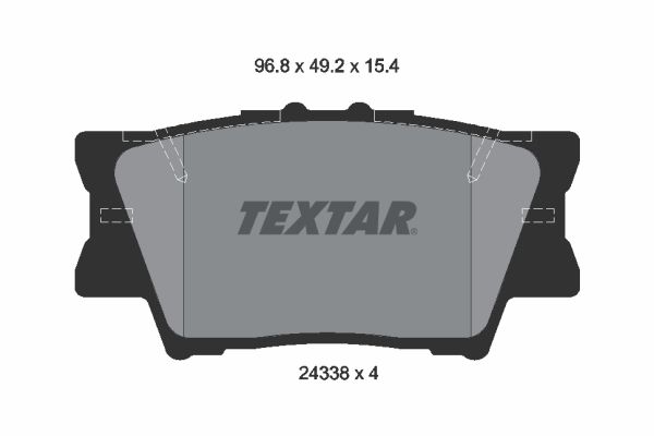 TEXTAR Bremsbelagsatz, Scheibenbremse (2433801)