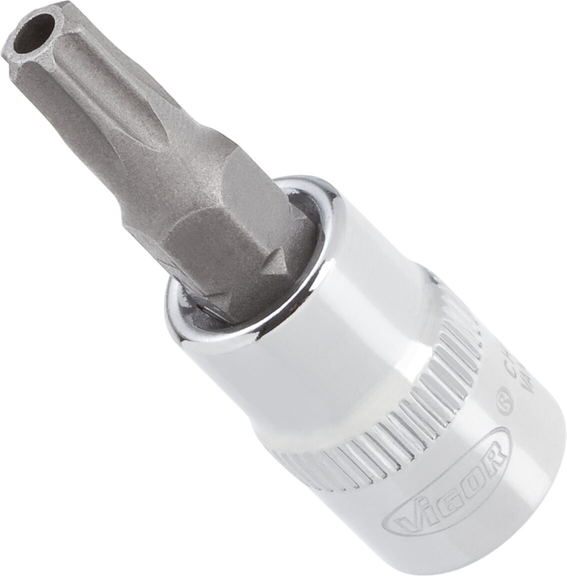 VIGOR Schraubendreher-Einsatz ∙ V2139 ∙ Vierkant6,3 mm (1/4 Zoll) ∙ Tamper Resistant TORX® Profil ∙ T20H