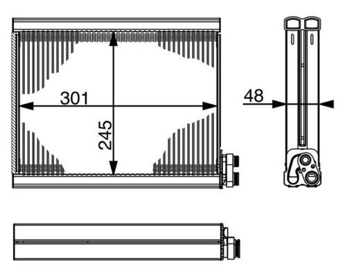 MAHLE Verdampfer, Klimaanlage (AE 71 000S)