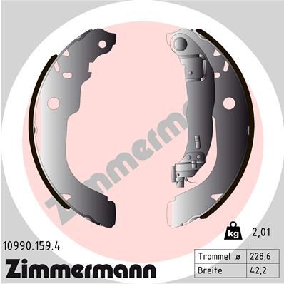 ZIMMERMANN Bremsbackensatz (10990.159.4)