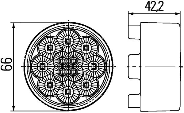 HELLA Heckleuchte (2SB 009 001-401)