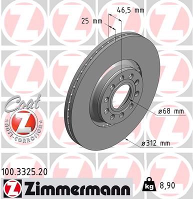 ZIMMERMANN Bremsscheibe (100.3325.20)