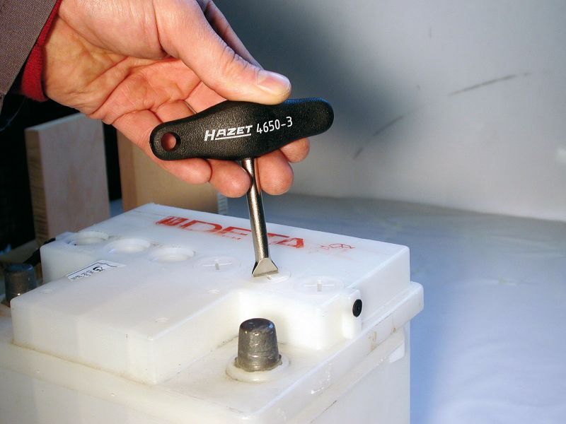 HAZET Schraubendreher, Batterieverschlussstopfen (4650-3)