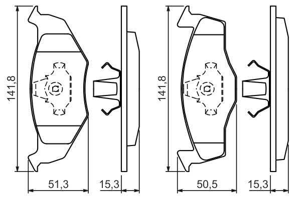 BOSCH Bremsbelagsatz, Scheibenbremse (0 986 424 449) BOSCH Bremsbelagsatz, Scheibenbremse (0 986 424 449)