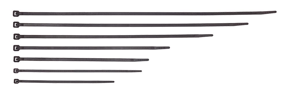 Kabelbinder, 4,8x190mm, 100 Stück Packung (schwarz)