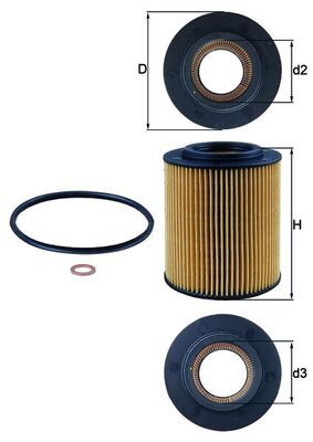 KNECHT Ölfilter (OX 154/1D)