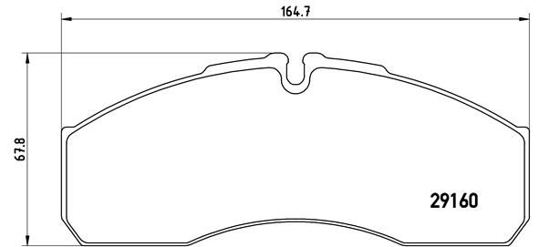 BREMBO Bremsbelagsatz, Scheibenbremse (P A6 022)