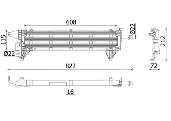 MAHLE Ladeluftkühler (CI 184 000P) Thumbnail