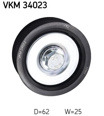 SKF Umlenk-/Führungsrolle, Keilrippenriemen (VKM 34023)