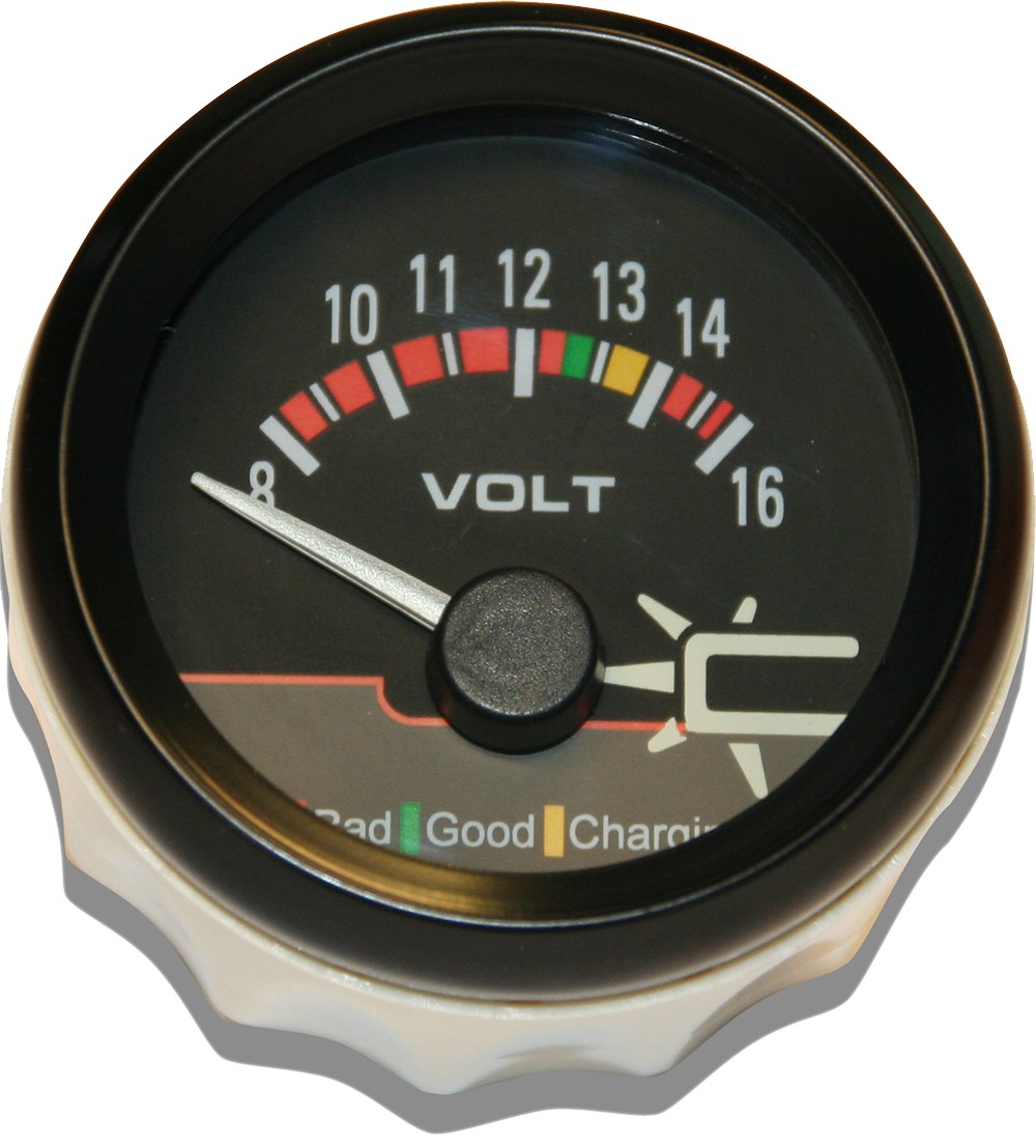 Voltmeter 8 bis 16 Volt für 12V & 12/24V Starthilfegeräte