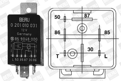 BorgWarner (BERU) Relais, Glühanlage (GR031)
