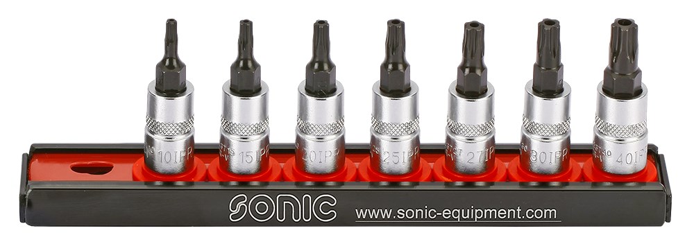 1/4'' TX-Bit-Satz 5-kant auf Steckleiste 7-tlg.