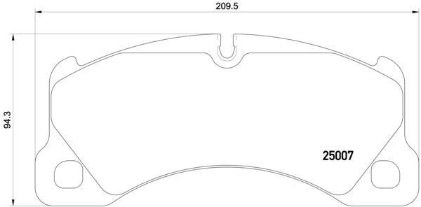 BREMBO Bremsbelagsatz, Scheibenbremse (P 65 021)