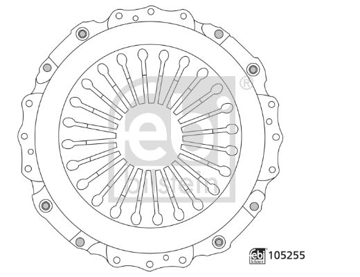 FEBI BILSTEIN Kupplungsdruckplatte (105255) Thumbnail
