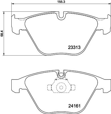 HELLA Bremsbelagsatz, Scheibenbremse (8DB 355 039-241) 4082300731163 8DB 355 039-241