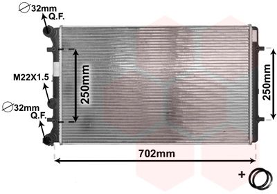 VAN WEZEL Kühler, Motorkühlung (03002129) Thumbnail