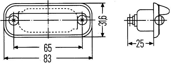 HELLA Kennzeichenleuchte (2KA 001 378-207)