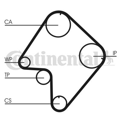 CONTINENTAL CTAM Zahnriemen (CT832)