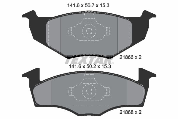TEXTAR Bremsbelagsatz, Scheibenbremse (2186601)