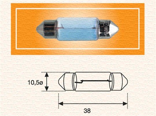MAGNETI MARELLI Glühlampe, Kennzeichenleuchte (009423100000)