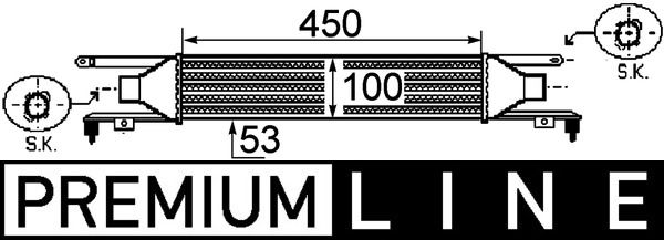 MAHLE Ladeluftkühler (CI 250 000P)