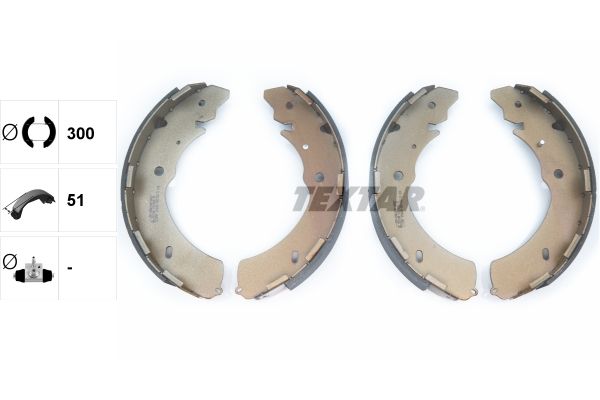 TEXTAR Bremsbackensatz (91073000)