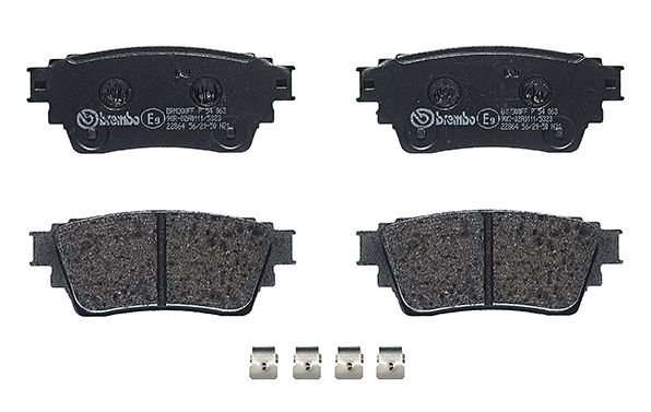 BREMBO Bremsbelagsatz, Scheibenbremse (P 54 063)