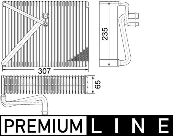 MAHLE Verdampfer, Klimaanlage (AE 87 000P)