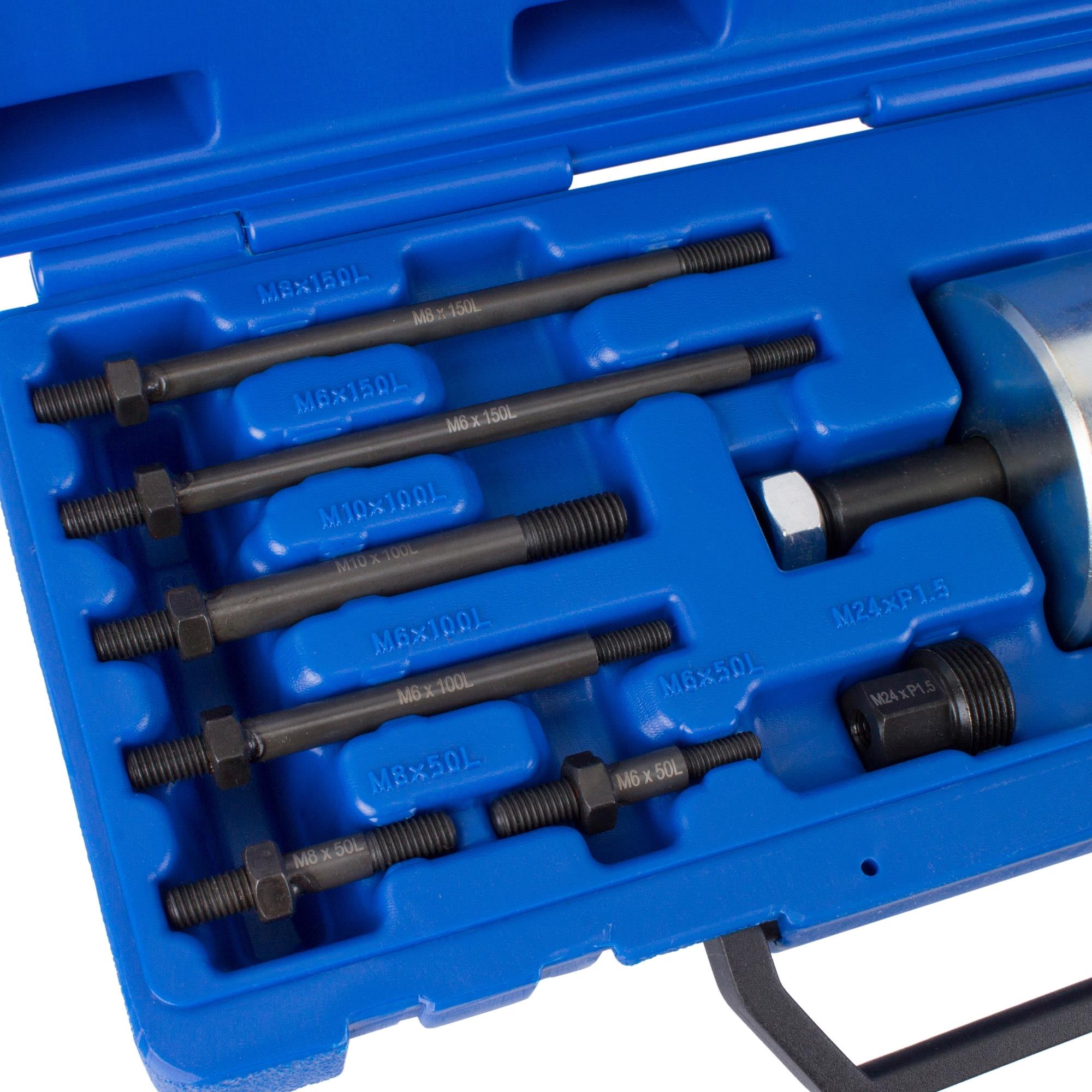 Schlaghammer mit Gleitschienenbolzen-Adaptern M6 / M8 / M10