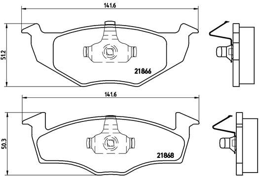 BREMBO Bremsbelagsatz, Scheibenbremse (P 85 025)
