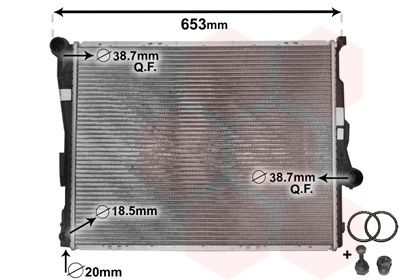 VAN WEZEL Kühler, Motorkühlung (06002278) Thumbnail