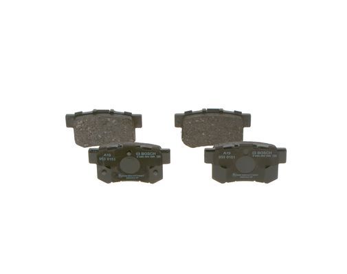 BOSCH Bremsbelagsatz, Scheibenbremse (0 986 494 358)