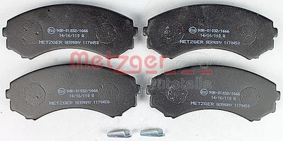 METZGER Bremsbelagsatz, Scheibenbremse (1170450)