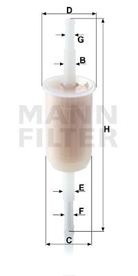 MANN-FILTER Kraftstofffilter (WK 32 (10))