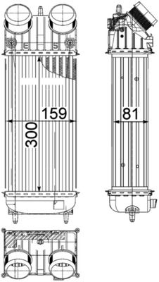 MAHLE Ladeluftkühler (CI 418 000P)