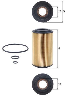 KNECHT Ölfilter (OX 153D3)