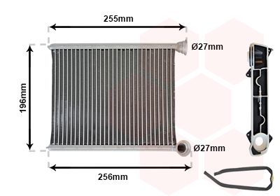 VAN WEZEL Wärmetauscher, Innenraumheizung (09006281) Thumbnail