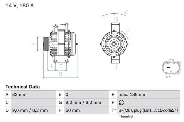 BOSCH Generator (0 986 084 590)